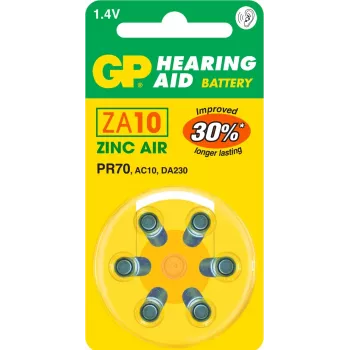 Jednorazová batéria GP Batteries Hearing Aid ZA10