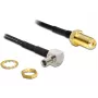 Koaxiálny kábel DeLOCK 88487 TS-9 SMA 1,45m čierny