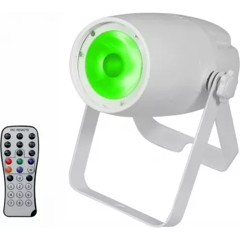 LED spot EUROLITE PST-10 QCL 10W RGBW – kompaktný pódiový/štúdiový spot s plnofarebným výstupom
