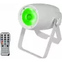 LED spot EUROLITE PST-10 QCL 10W RGBW – kompaktný pódiový/štúdiový spot s plnofarebným výstupom