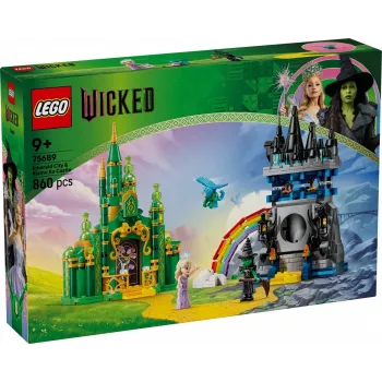 LEGO stavebnica Wicked 75689 — Smaragdové mesto a zámok Kiamo Ko hracia sada