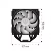 Endorfa Fera 5 čierny ARGB CPU chladič