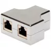 Sieťový kábel Digitus CAT 5e RJ45 modulárny konektor samica tienený sivý