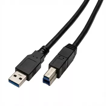 Kábel USB-A na B Captiva 80292, 2 m, čierny