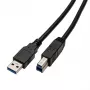 Kábel USB-A na B Captiva 80292, 2 m, čierny