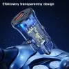 Autonabíjačka usams CC164CC01 30W s 1×USB-A a 1×USB-C pre rýchle nabíjanie