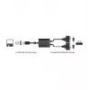 Sériový kábel DeLOCK 63950 USB 2.0 Type-A 2 x RS-232 DB9 čierny 0,6 m