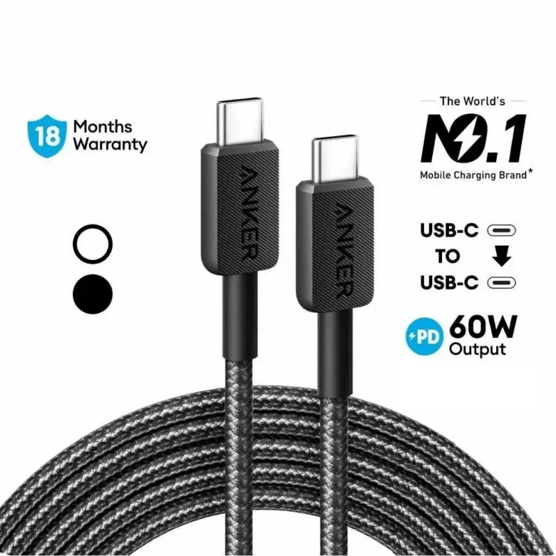 USB kábel Anker 322 1,8 m USB C rýchle nabíjanie prenos dát