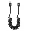 USB na USB-C dátový kábel Tellur Extendable 3A 1,8 m čierny