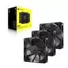 Ventilátor Corsair RS120 12 cm čierny 420-2100 RPM 3 ks