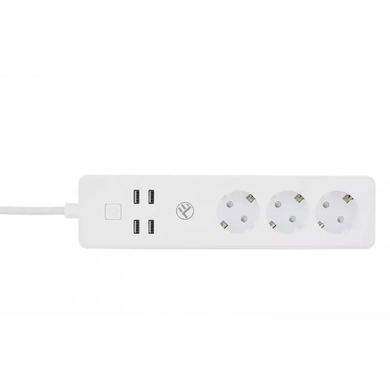 Tellur WiFi inteligentná zásuvková lišta so 3 AC zásuvkami a 4 USB portmi (4A)