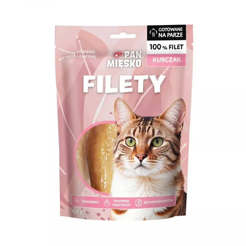 Maškrta pre mačky Pan Mięsko Kuracie filé 100 g