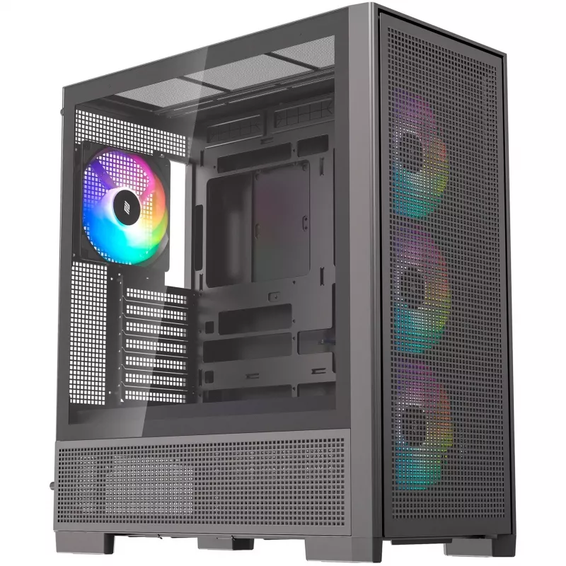 PC skriňa Silentware Air 2000 A-RGB čierna — Mid-Tower, bočné okno z tvrdeného skla