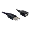 USB 2.0 predlžovací kábel DeLOCK 82457 0,15 m čierny