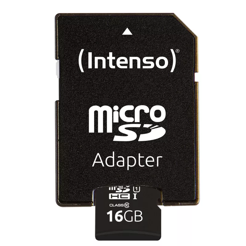 Intenso Performance - Flash pamäťová karta (microSDHC/SD adaptér v balení) - 16 GB - UHS-I U1 / Class10 - microSDHC UHS-I