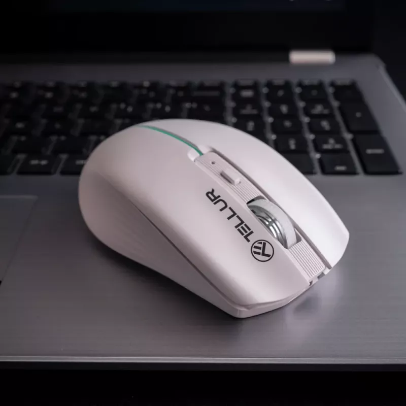 Tellur Silent Click bezdrôtová myš biela