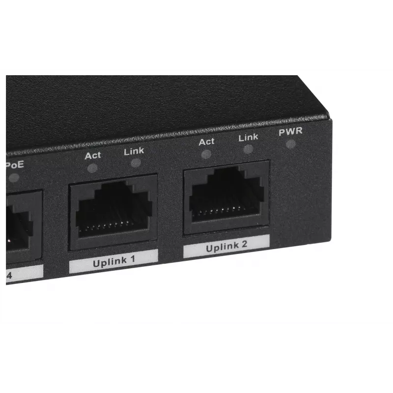 Dahua Technology PFS3006-4ET-60 neupravovaný L2 Fast Ethernet (10/100) Power over Ethernet (PoE) čierny