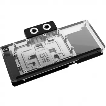 Chladiaci blok Alphacool Core RX 9070 XT Mercury priehľadný chróm s backplate