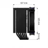 Endorfa Fortis 5 čierny CPU chladič