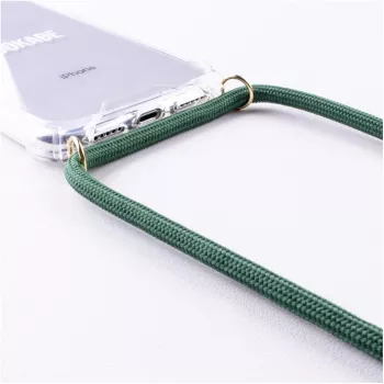 Obal na smartfón na krk Lookabe pre iPhone 7/8, zlatý so zelenými akcentmi