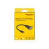 DeLOCK adaptér USB Type-C na RS-232 D-Sub 9-pin konektor samec 0,25 m