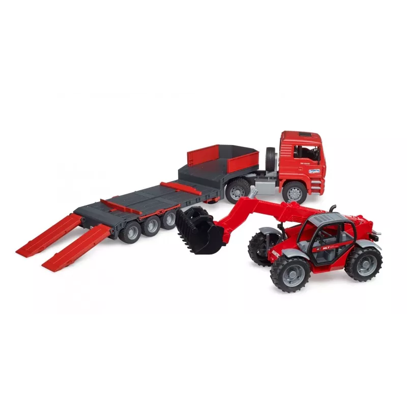 Sada vozidiel BRUDER MAN TGA nákladné auto s nakladačom Manitou