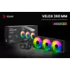 SAVIO VELOX 360 mm CPU kvapalinový chladič s ARGB