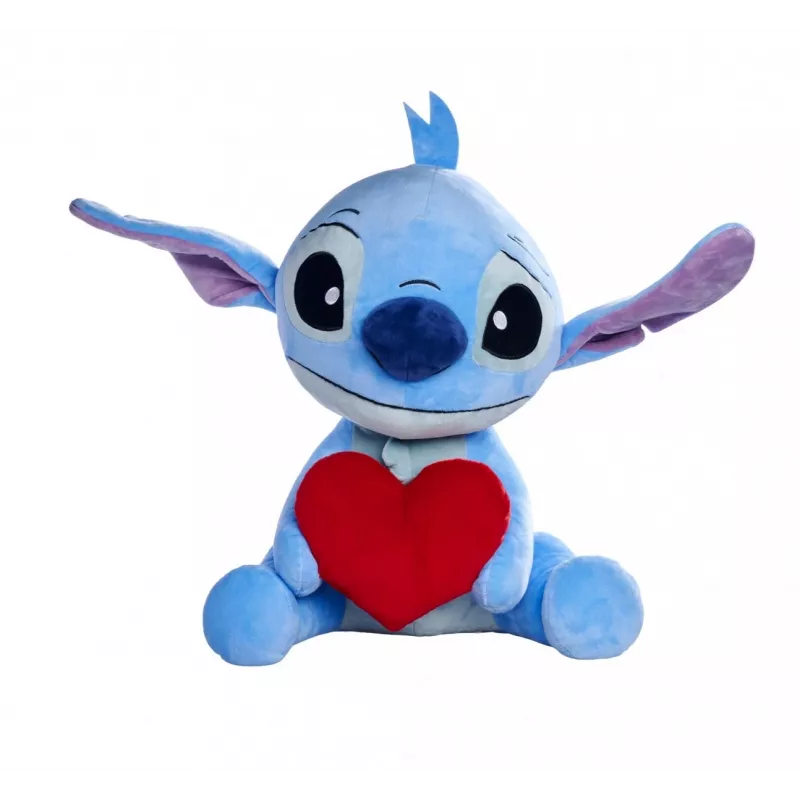 Plüšová hračka SIMBA Stitch so srdcom 50 cm, mäkká maznavá postavička