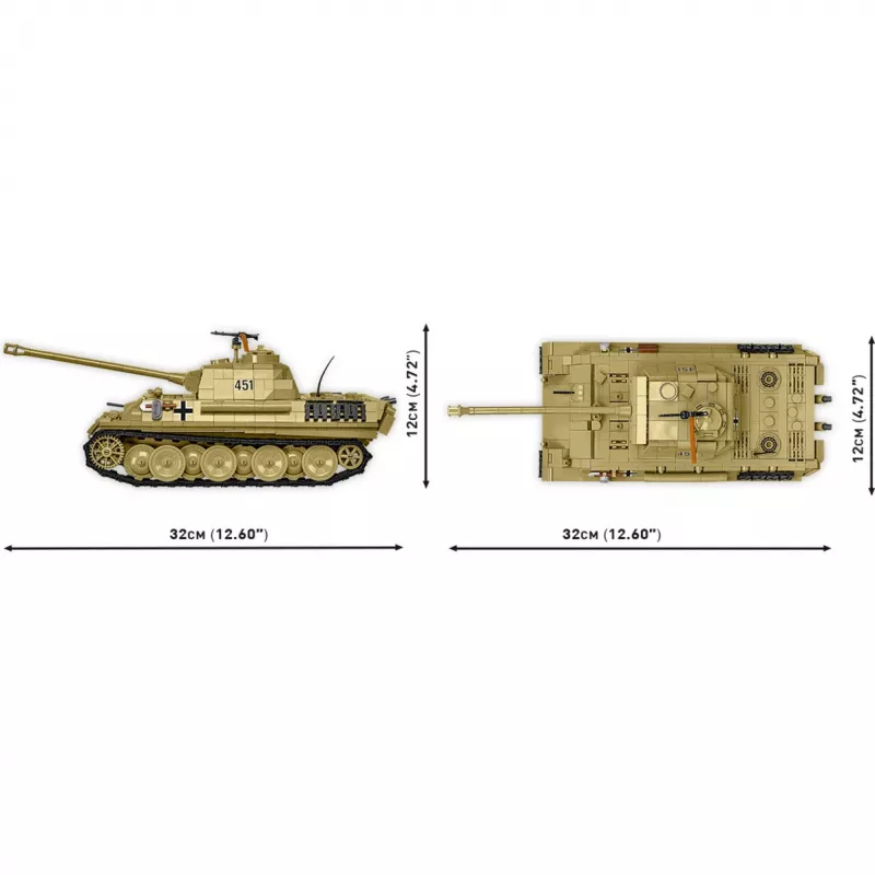 Stavebnica Panzer V Panther G Pudel 1133 dielov