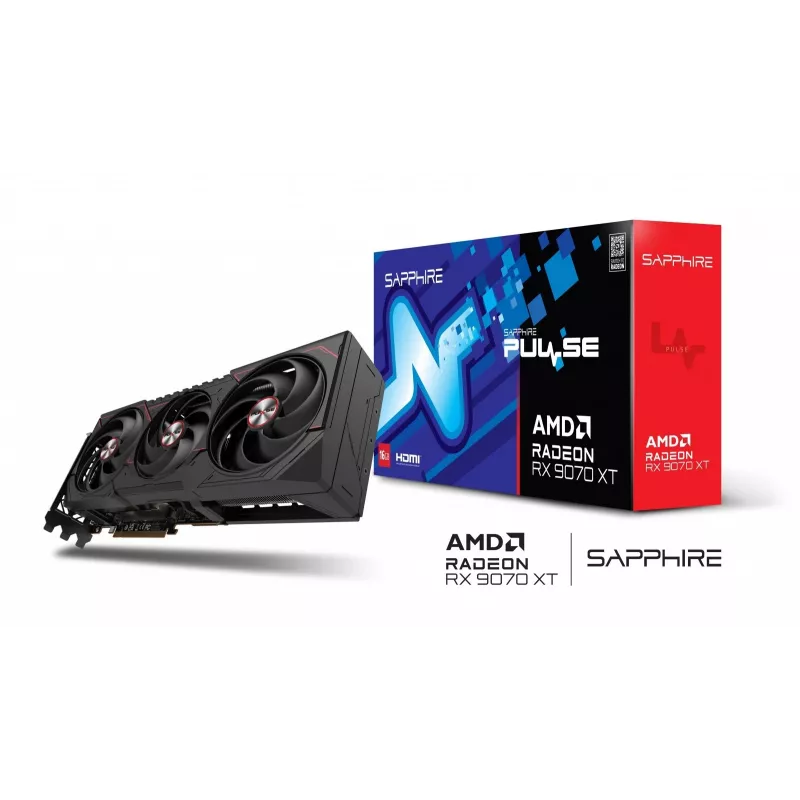 SAPPHIRE PULSE Radeon RX 9070 XT 16GB GDDR6 grafická karta