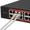 Sieťový switch QOLTEC 52364 — Gigabit Ethernet PoE 16xRJ45, 2xSFP