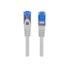 Sieťový kábel LANBERG Cat6a S/FTP PCF6A-10CC-0300-S RJ-45 3 m Sivá, LSZH, 500 MHz, CCA, Ø6 mm
