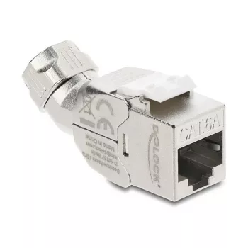 RJ45 Keystone modul konektor samica Cat.6A DELOCK 90798 — LSA pripojenie