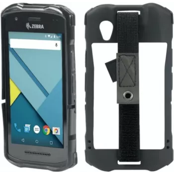 MOBILIS CASE Protech TPU puzdro pre TC 51/52/56/57 - elastické pútko na ruku s držiakom na pero - farba čierna (052046)