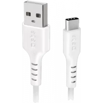 SBS USB dátový kábel pre mobilné telefóny 2.0/Type C 1,5 m biely - kábel - digitálny/dátový