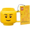 LEGO keramický hrnček Boy, malý, žltý