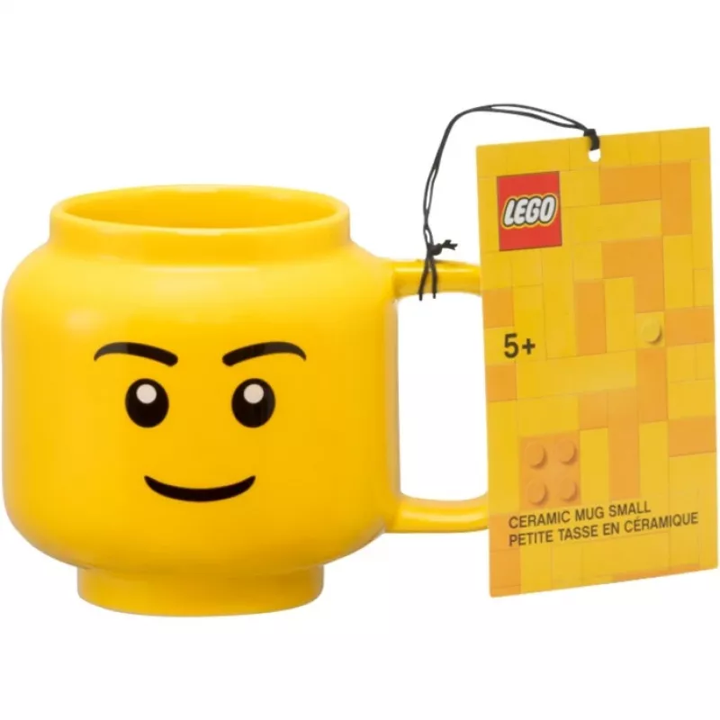 LEGO keramický hrnček Boy, malý, žltý