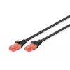 Digitus DK-1617-030/BL prepojovací kábel CAT 6 U/UTP, LSZH, AWG 26/7, 3 m, čierny