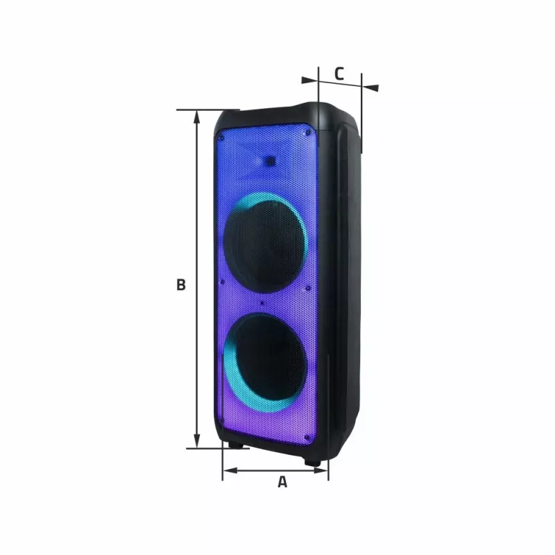 Prenosný reproduktor Manta SPK1202B250 BT, čierny