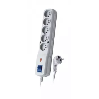 Lestar 5w Lv-530wa, prepäťová ochrana, 1,5 m, sivá Lv-530w G-a K. Sz 1,5m