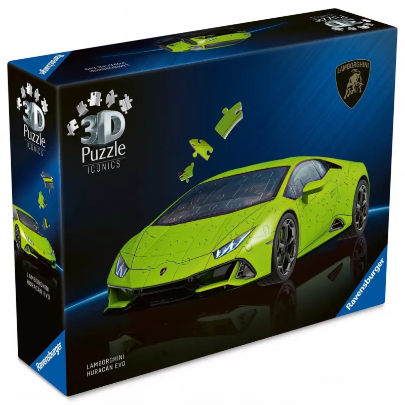 Puzzle 3D 158 dielov Lamborghini Huracan EVO zelené
