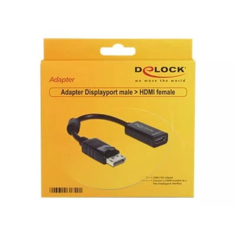 Videokáblový adaptér DELOCK 61849 0,125 m DisplayPort na HDMI