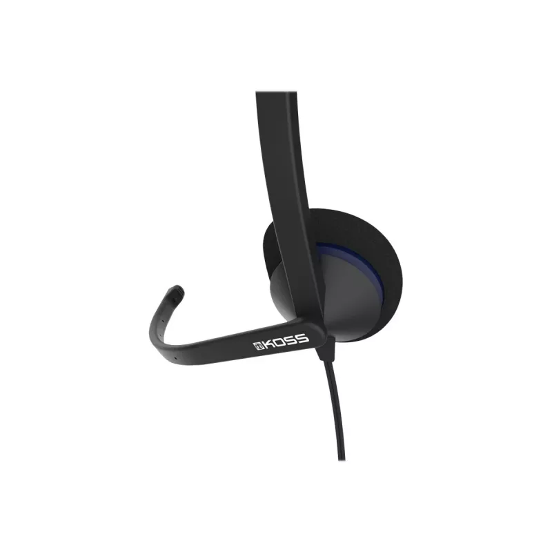 Koss | slúchadlá | CS195 USB | káblové | on-ear | mikrofón | čierna