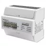 Qoltec trojfázový obojsmerný elektronický merač | DIN lištový merač spotreby energie | 400V | 100A | LCD | 4P