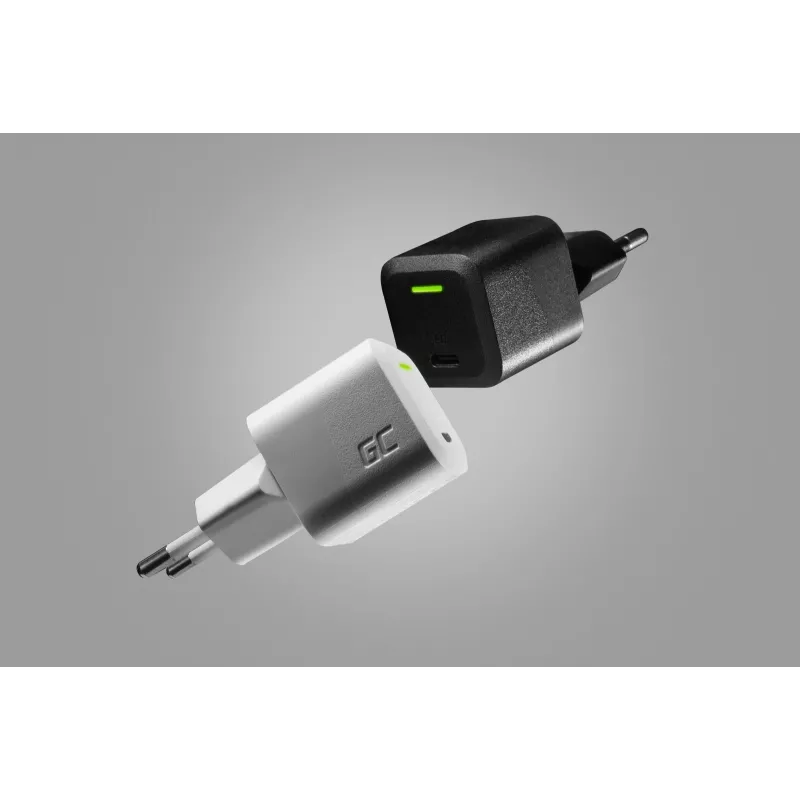 Nabíjačka pre mobilné zariadenia Green Cell CHARGC06, USB-C 33W, Quick Charge 3.0, AC vstup 100–240V, čierna