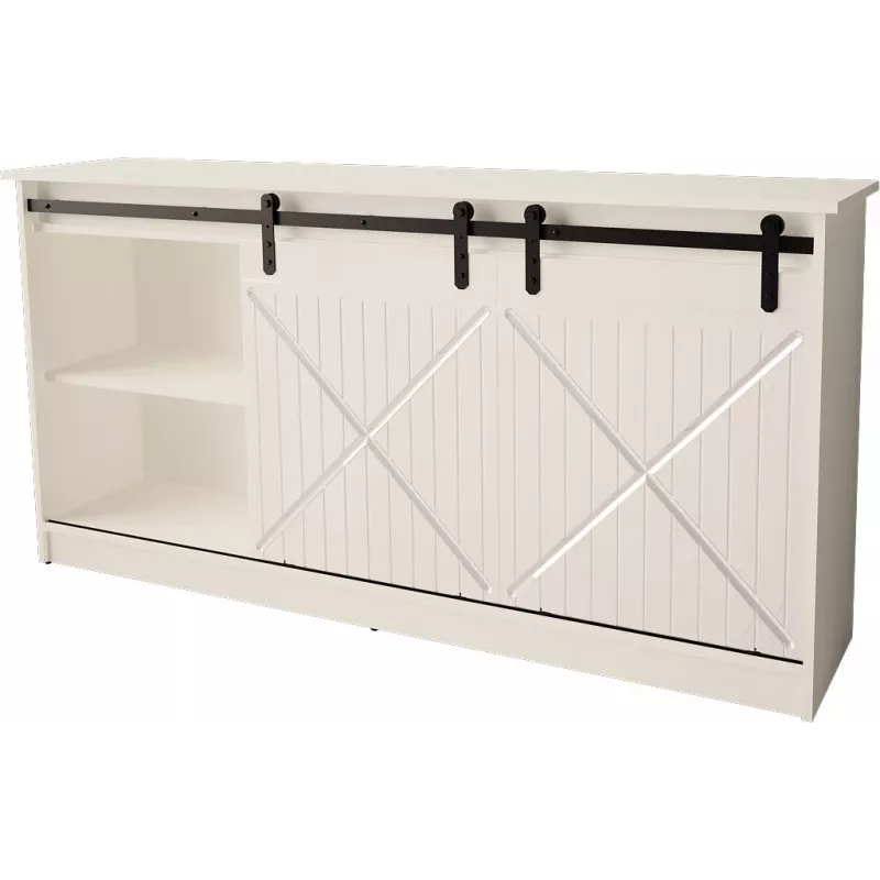 Komoda 160x80x35 GRANERO biela/lesklá biela
