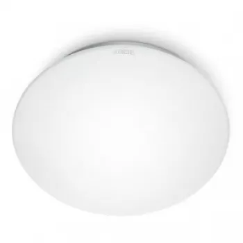 Stropné svietidlo Steinel RS 16 L, pätica E27, 100 W, biele, okrúhle, Ø 27,5 cm, výška 95 mm, pohybový senzor