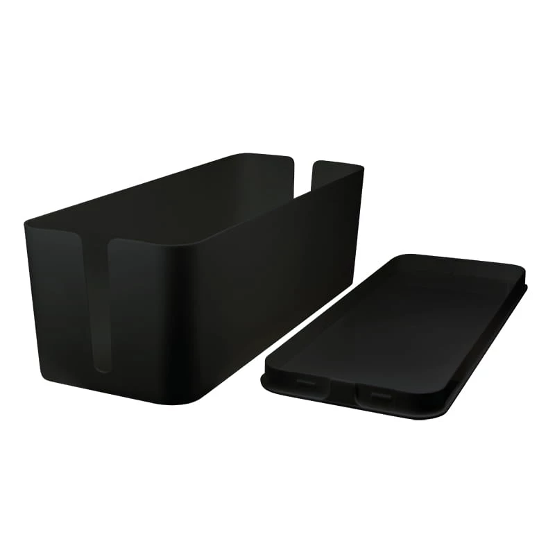 Káblový box organizér, čierny