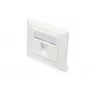 Digitus | nástenná doska pre keystone moduly, nemecký typ, stredná doska 50x50 mm, rám 80x80 mm | DN-93811