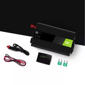 Auto menič napätia Green Cell INV01DE 300W DC-AC, 12V na 230V, 1×USB, LED, aktívne chladenie